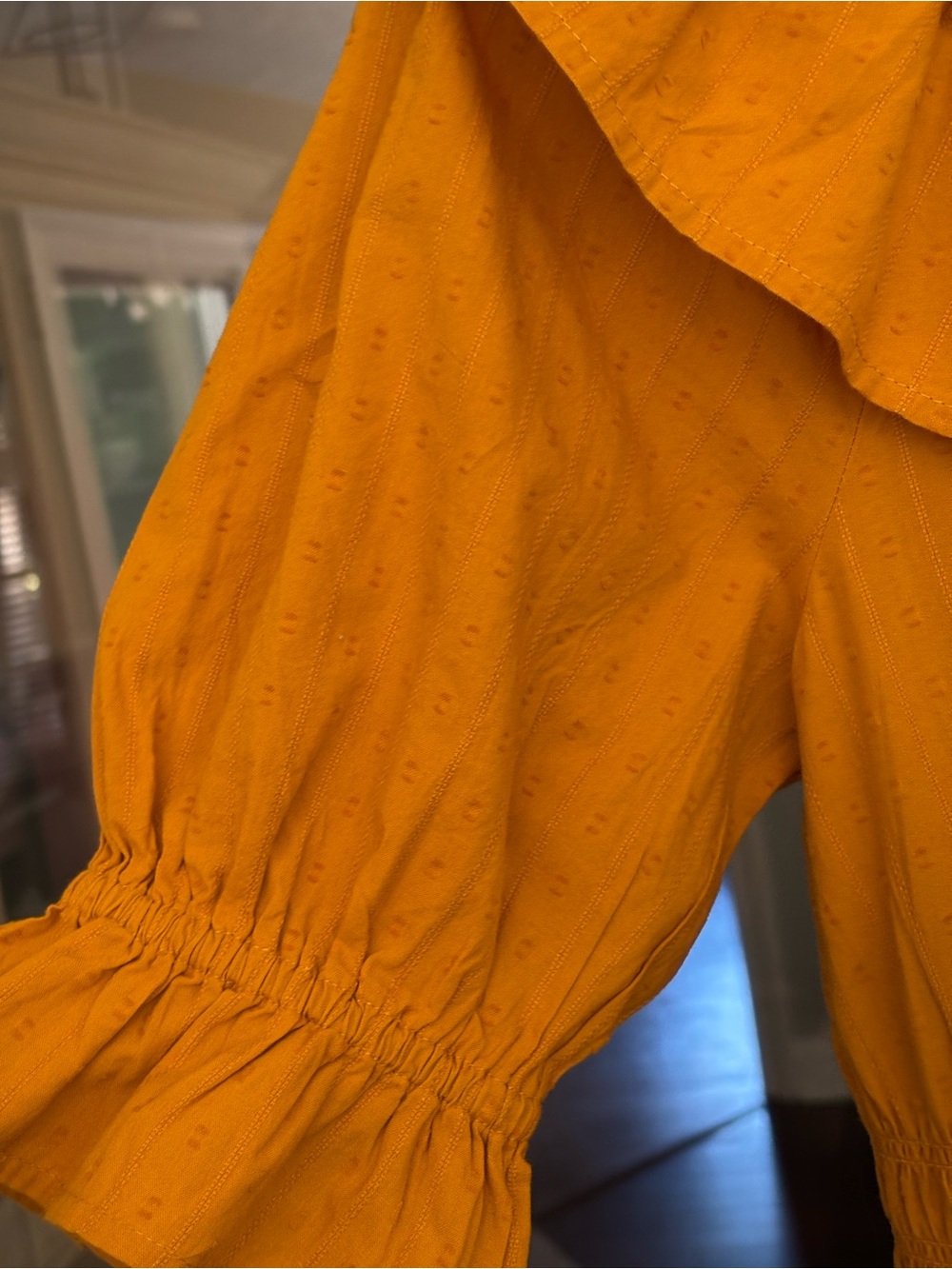 Universal Thread Mustard Ruffled Midi Dress - Picture 8 of 10